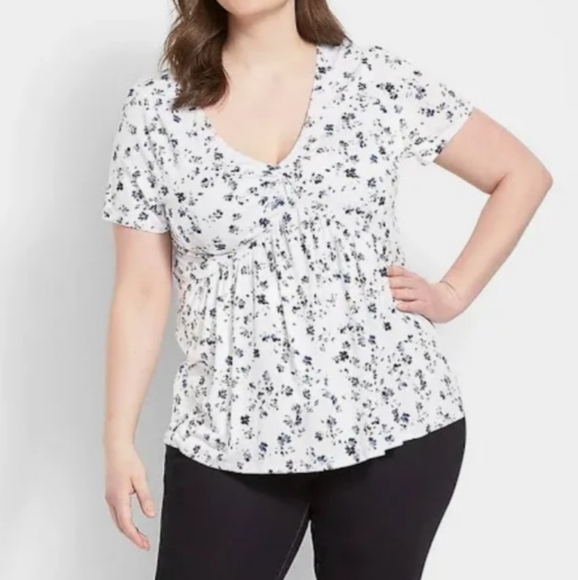 Lane Bryant Tops - Lane Bryant Amy Swing Floral top